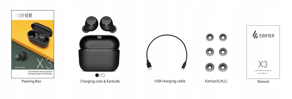 Купить БЕСПРОВОДНЫЕ НАУШНИКИ EDIFIER X3 TWS Bluetooth 5: отзывы, фото, характеристики в интерне-магазине Aredi.ru