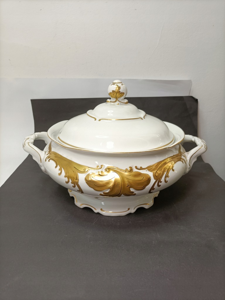 Porcelanowa waza Złoty Liść Fryderyka