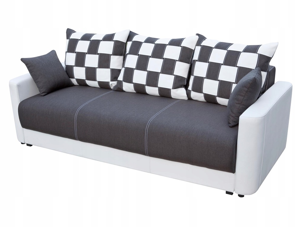 Dwukolorowa Sofa Rozkładana Nowoczesna GR3