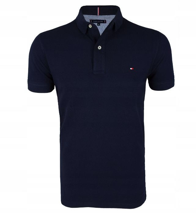 TOMMY Hilfiger Koszulka POLO granat ORYG.. roz. M