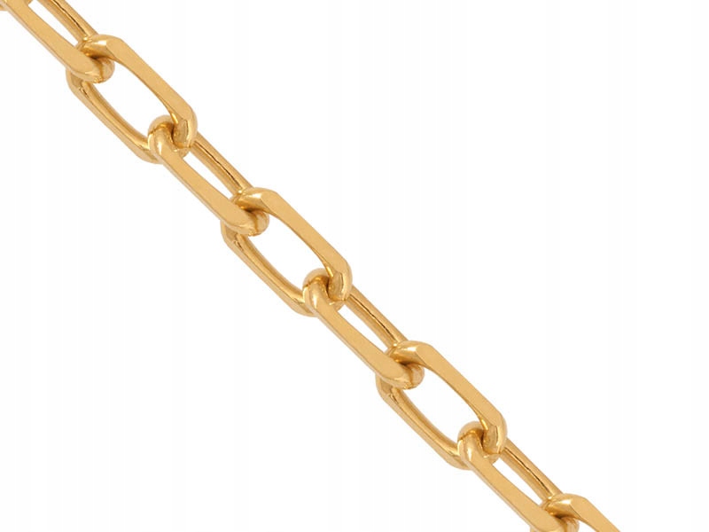Złoty łańcuszek ankier 585 elegancki splot 50 cm prezent 12,9g na prezent
