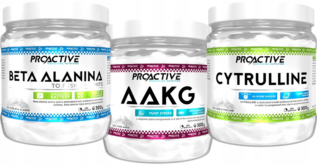 ZESTAW. ProActive. AAKG + BETA ALANINA + CYTRULINA