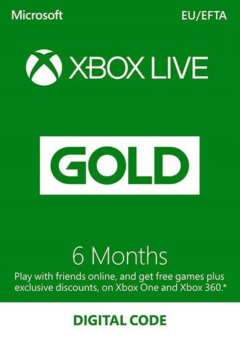 Xbox Live Gold 6 Miesięcy Xbox Live Klucz