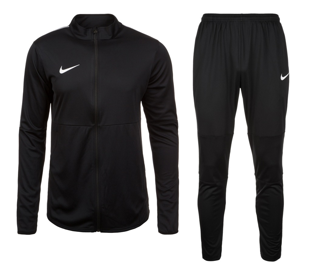 Dres Nike bluza spodnie Park 18 komplet czarny 164