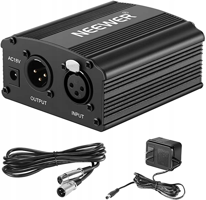 R521 Zasilacz do mikrofonu Neewer NW-100 48 V