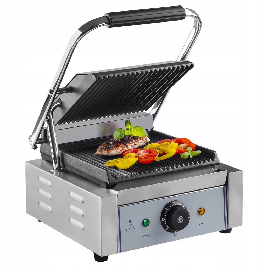 GRILL KONTAKTOWY DO BUŁEK PANINI STOŁOWY 1800 W