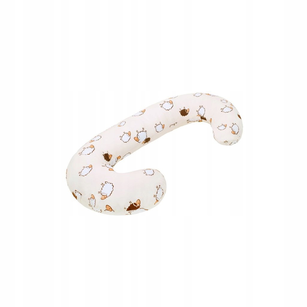Poduszka do karmienia New Baby w kształcie C owieczki beżowa
