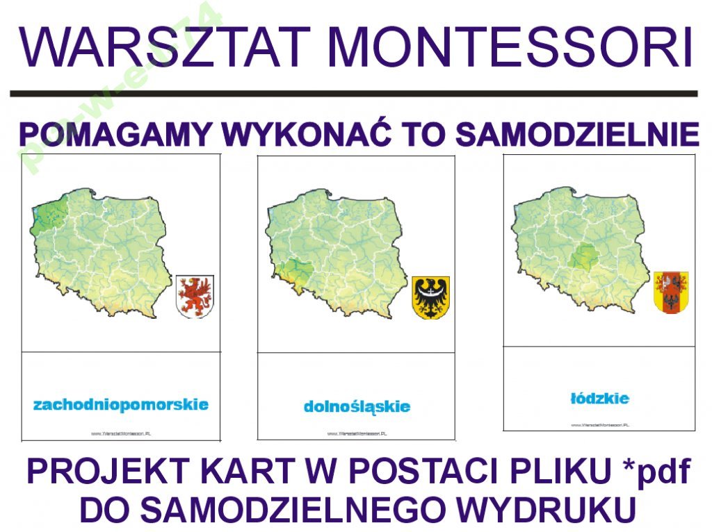 KARTY DO ZABAWY W POZNAWANIE WOJEWÓDZTW *pdf