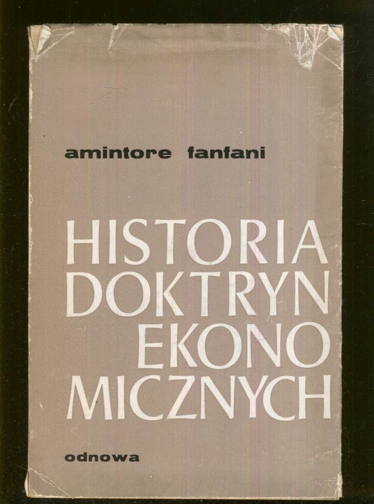 Historia doktryn ekonomicznych; Amintore Fanfani
