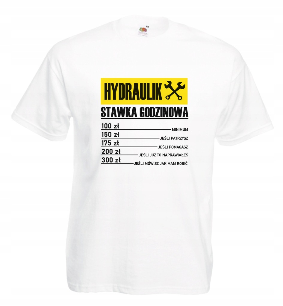 Koszulka Hydraulik Stawka Godzinowa Prezent r L