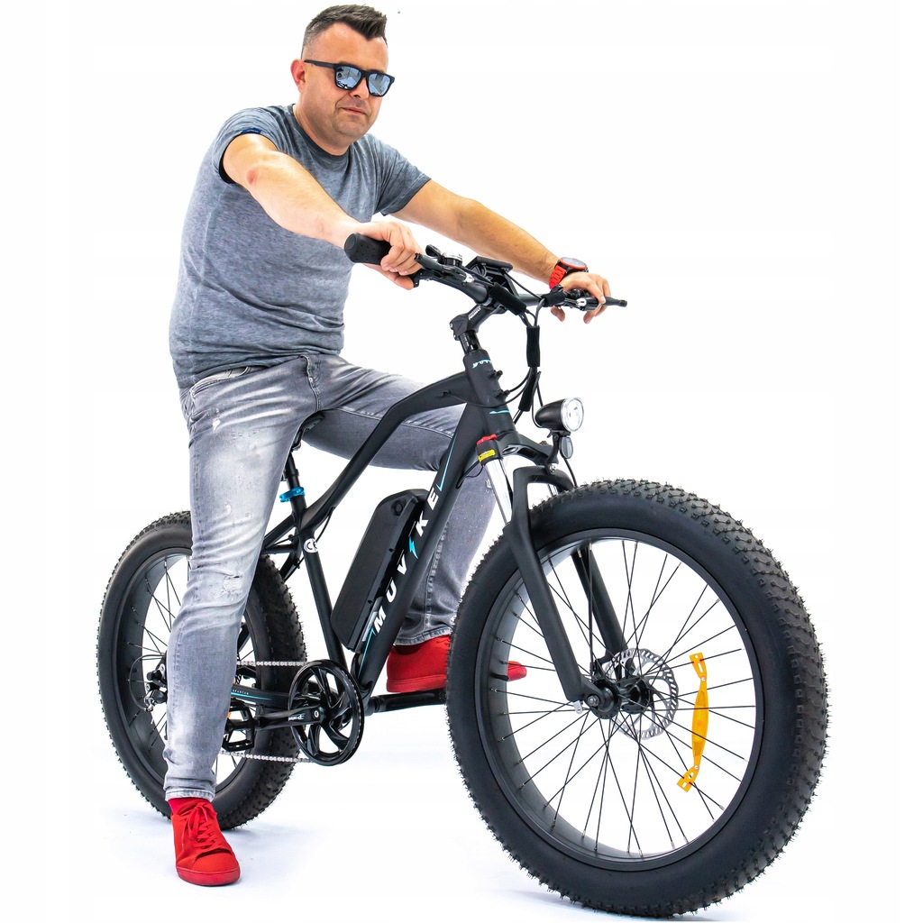 ROWER ELEKTRYCZNY GRUBE OPONY FAT BIKE MUVIKE LINE 13228946924 oficjalne archiwum Allegro