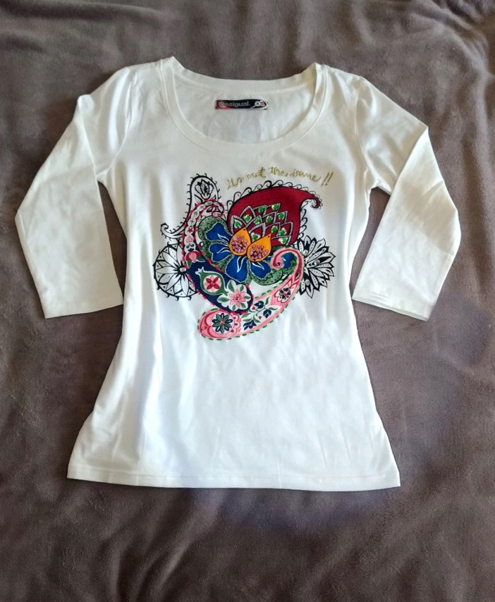 oryginalna DESIGUAL (S/M) efektowna koszulka bluza