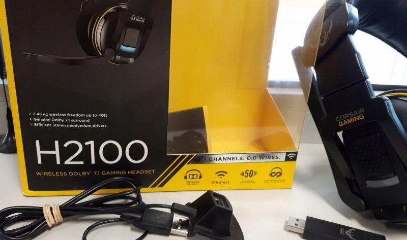 SŁUCHAWKI CORSAIR H2100 JAK NOWE POLECAM 7686277595