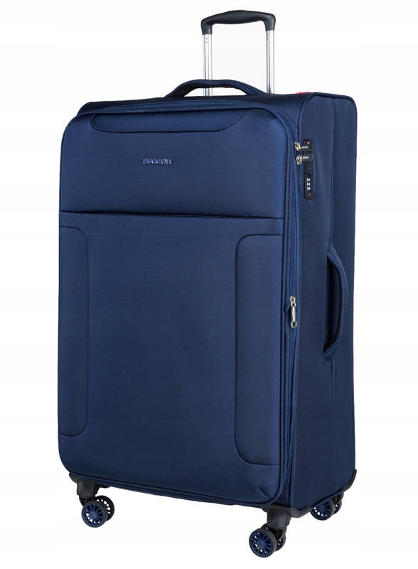 Duża walizka PUCCINI EM50950A 7 miękka niebieska