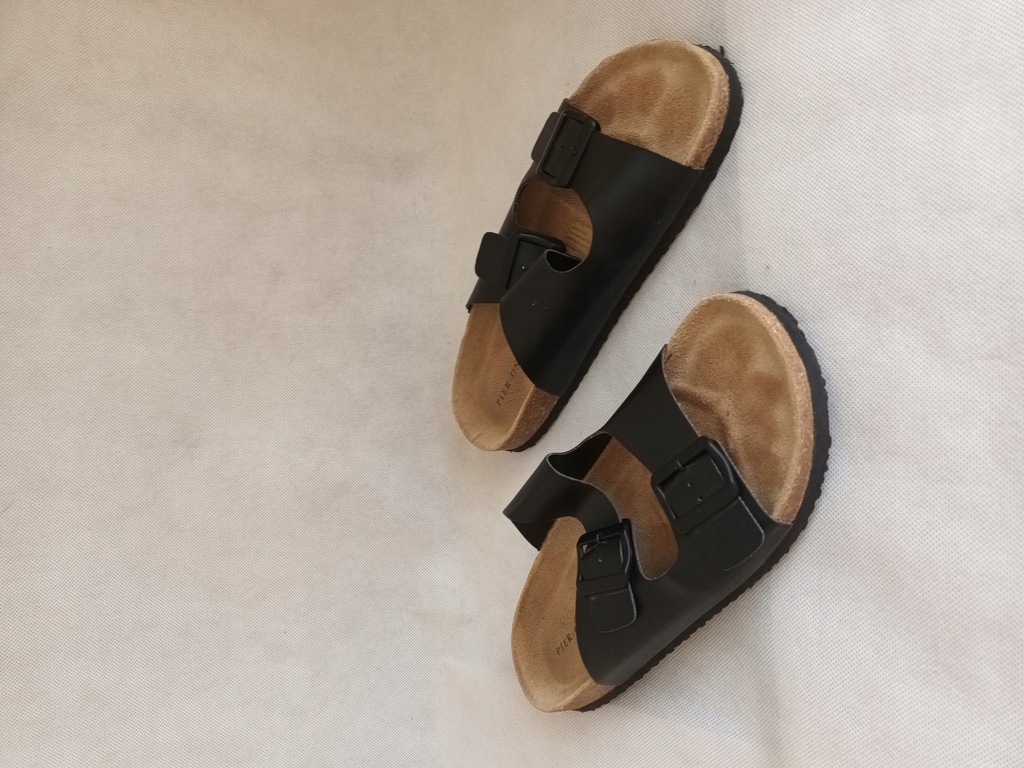 Pier One Klapki Męskie Czarne 41 1AAC 14030736270 oficjalne