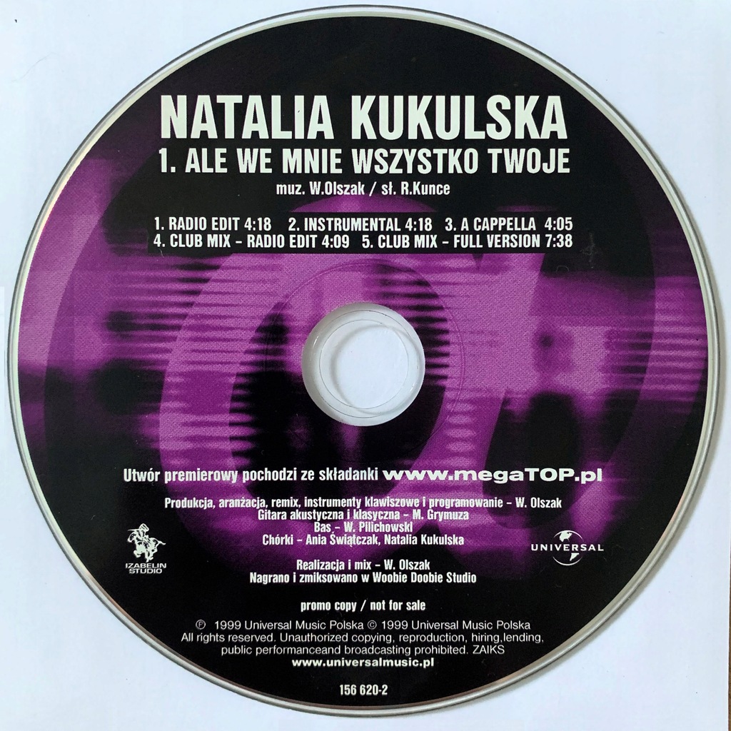 Natalia Kukulska - Ale we mnie wszystko twoje CDS