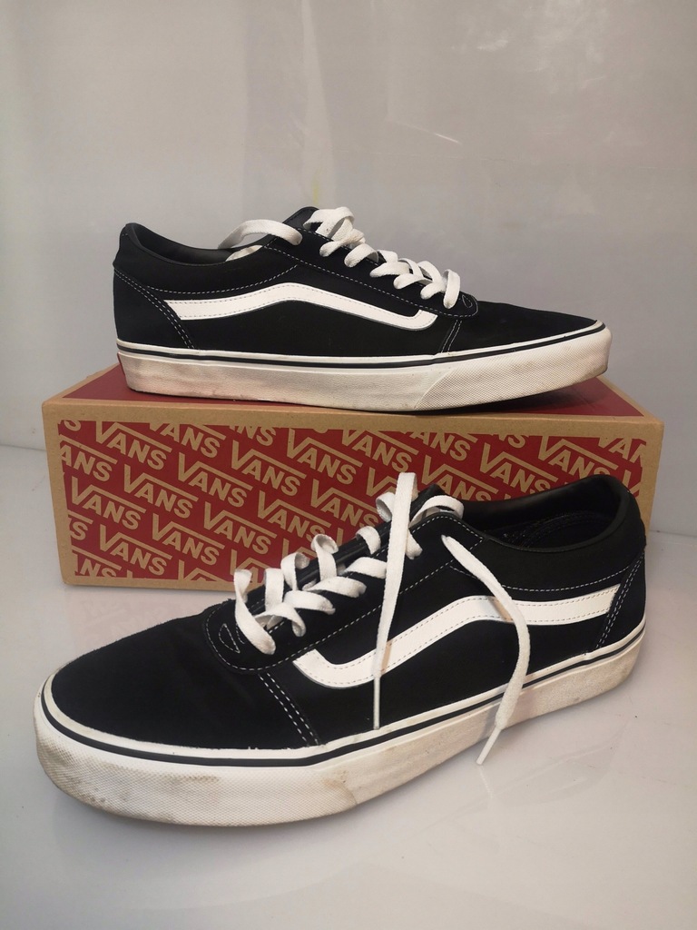 Vans Old School czarne z białą podeszwą 46