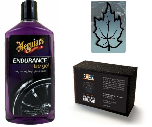 MEGUIARS ENDURANCE TIRE GEL POŁYSK DO OPON + APLIK