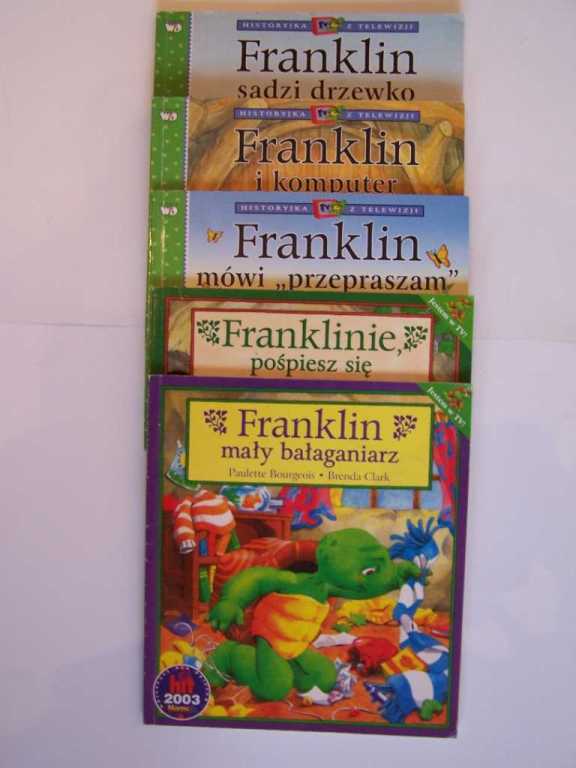 książeczki dla dzieci z serii FRANKLIN 5 szt