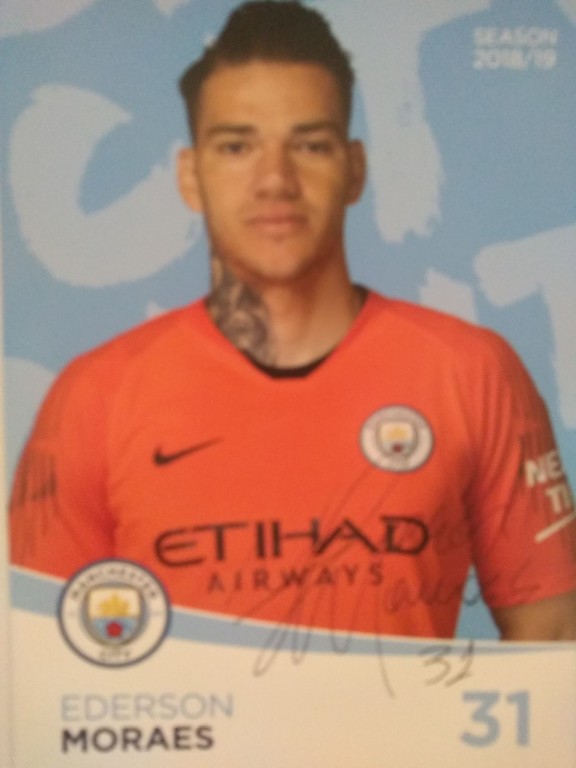 EDERSON   Manchester City Oryginalny autograf