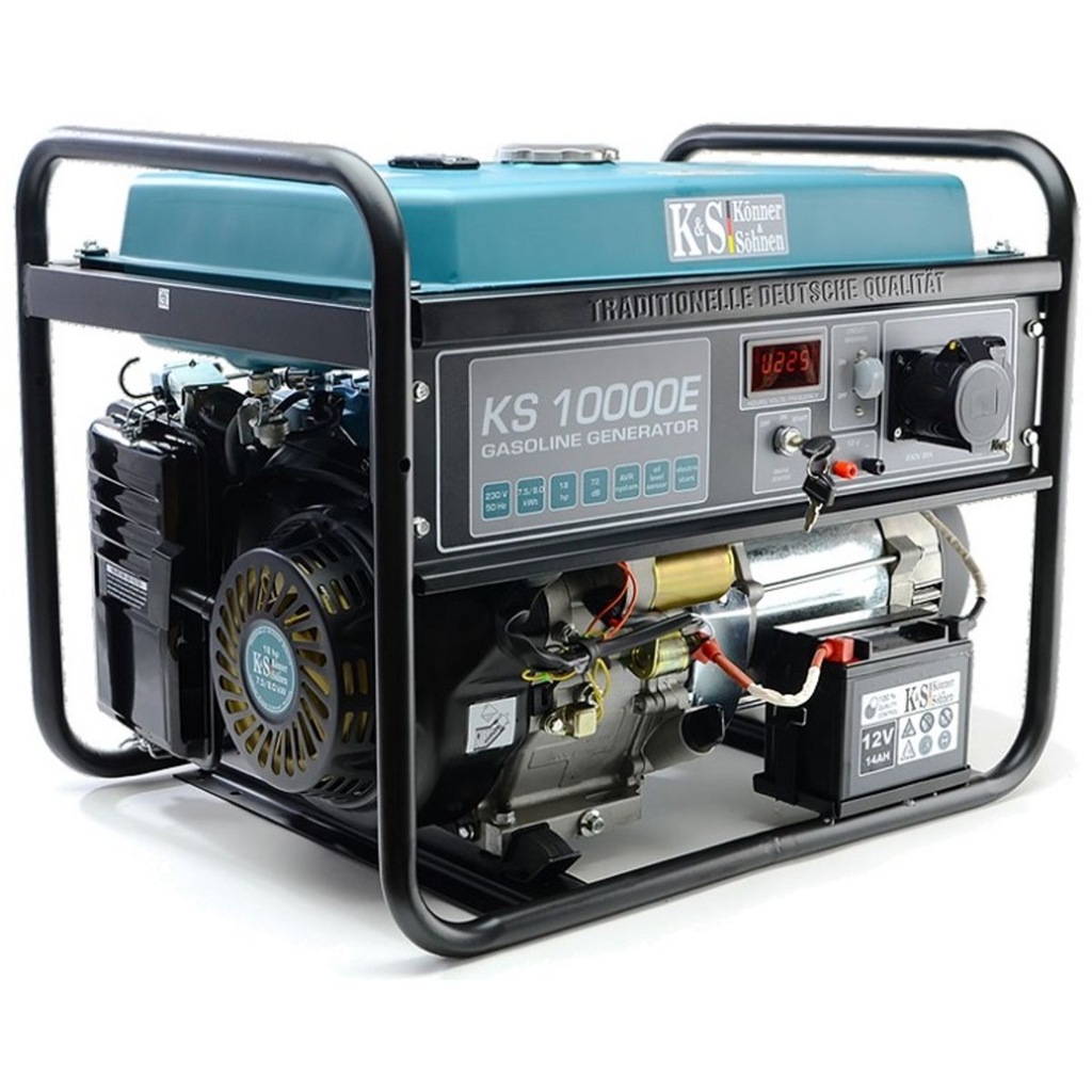 Agregat prądotwórczy 1-faz z AVR 230V/50Hz 18KM 8kW K&S KS10000E