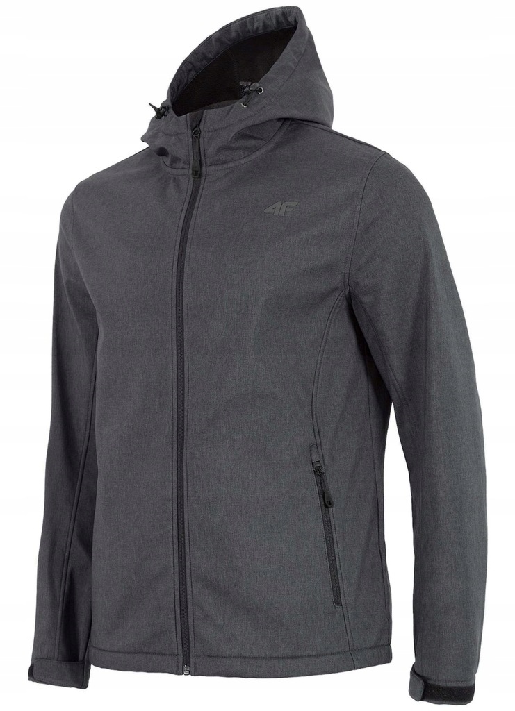 4F Kurtka Męska SOFTSHELL Kaptur Letnia Lekka 3XL