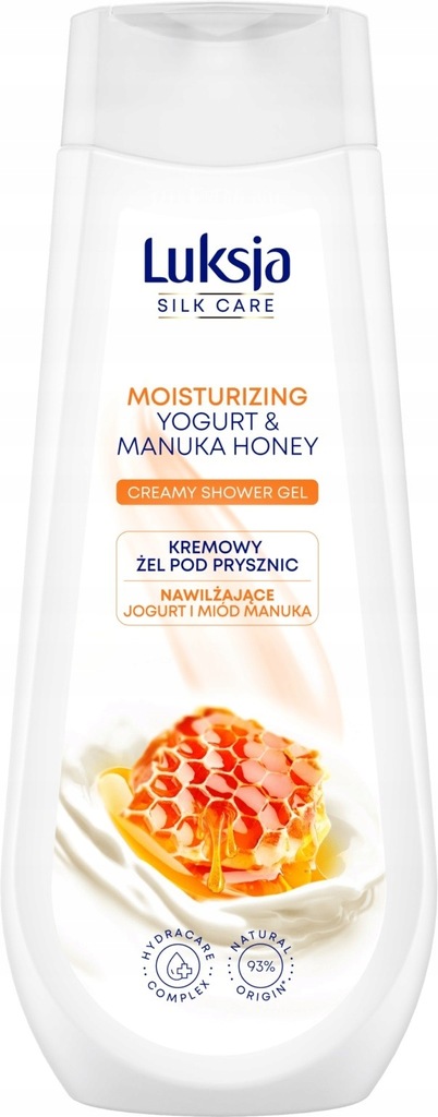 Luksja Silk CareNawilżający Kremowy Żel pod prysznic - Jogurt i Miód Manuk