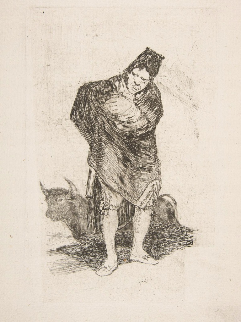 Plakat 30x40 Zamaskowany mężczyzna, Goya