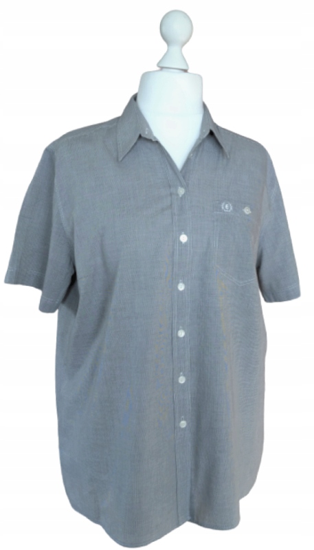 ELTON SHIRTMAKER bluzka - koszula w kratkę 48/50