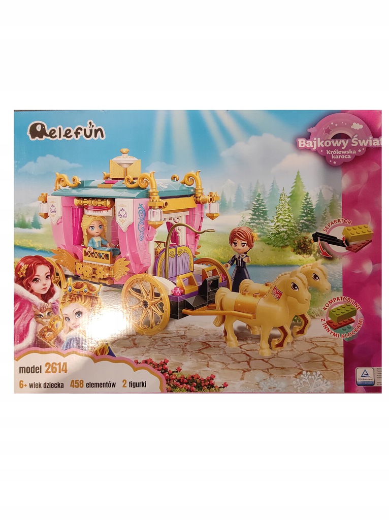 ELEFUN 2614 BAJKOWY ŚWIAT - Królewska karoca