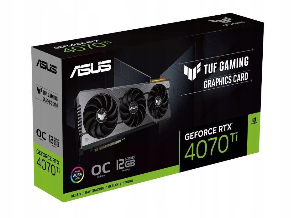 Купить Карта Asus TUF Gaming RTX 4070 Ti OC 12 ГБ GDDR6X: отзывы, фото, характеристики в интерне-магазине Aredi.ru