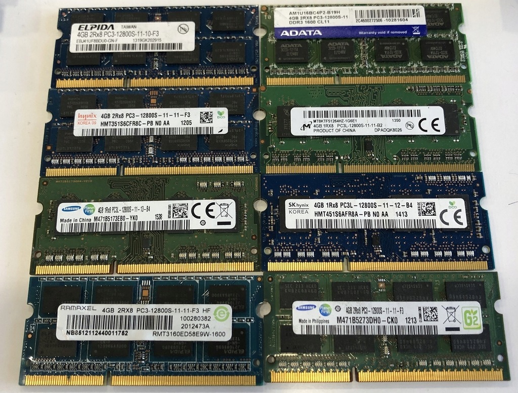PAMIĘĆ RAM 4GB DDR3 PC3-L 12800 2RX8 HYNIX/SAMSUNG - 12754019085 ...