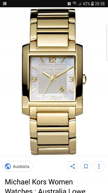 Zegarek MICHAEL KORS Biały/Stal Złoty nr MK3147