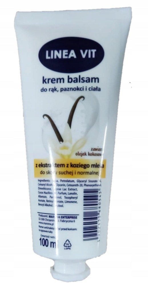 Krem do rąk i paznokci Linea Vit Kozie Mleko 100ml