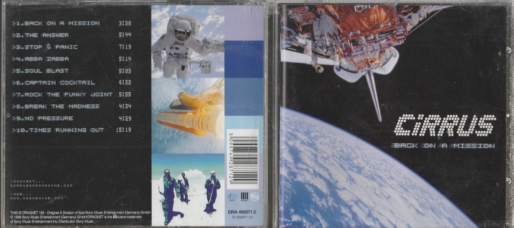 Płyta CD Cirrus - Back On A Mission 1998 I Wydanie ________________________