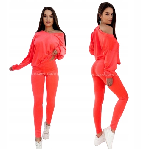 Mielczarkowski dres welurowy komplet modelujący wyszczuplający push up S