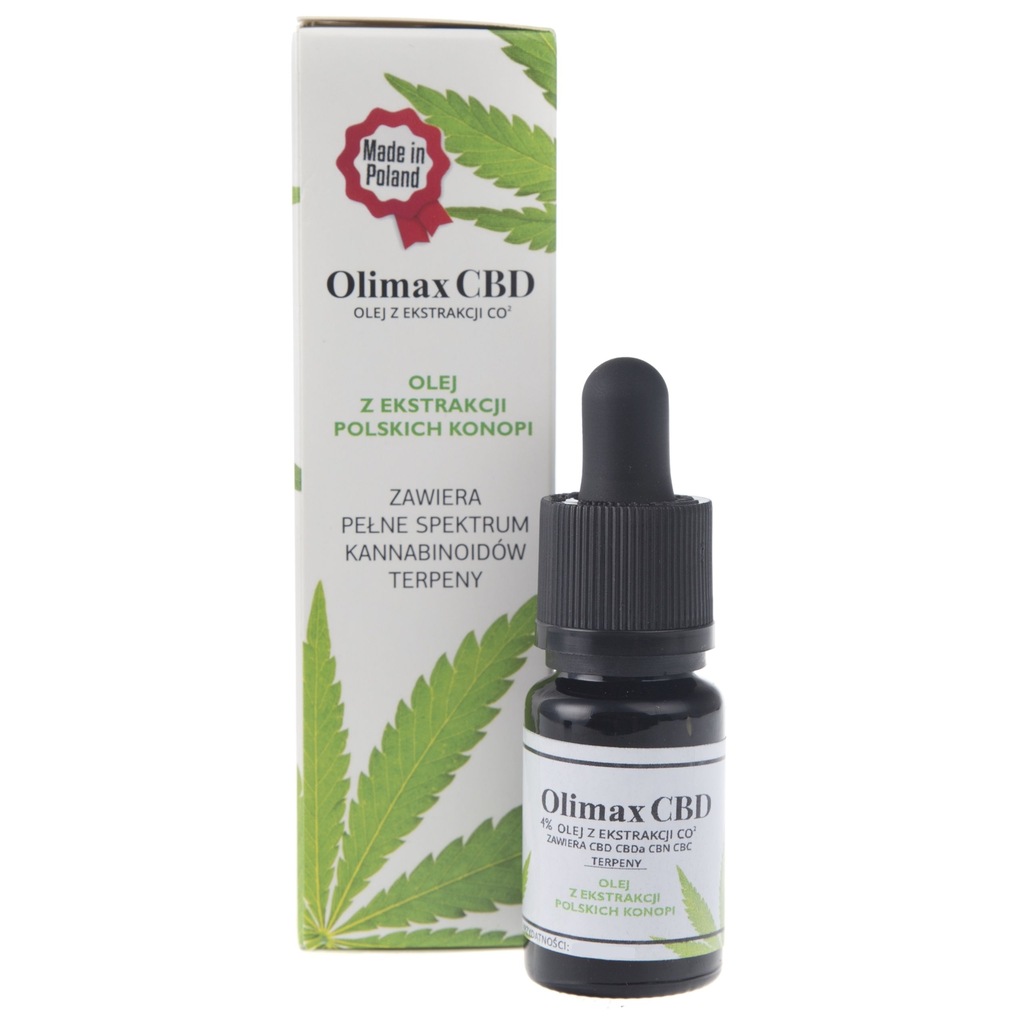  OLEJ  Z  KONOPI  OLIMAX CBC TERPENY FENOLE CBN CBG 