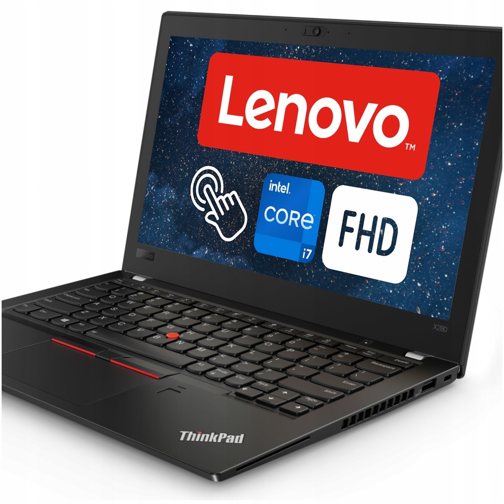 Mały Laptop Lenovo ThinkPad X280 I7 8GEN Win11 12" FHD 16/512SSD z dotykiem
