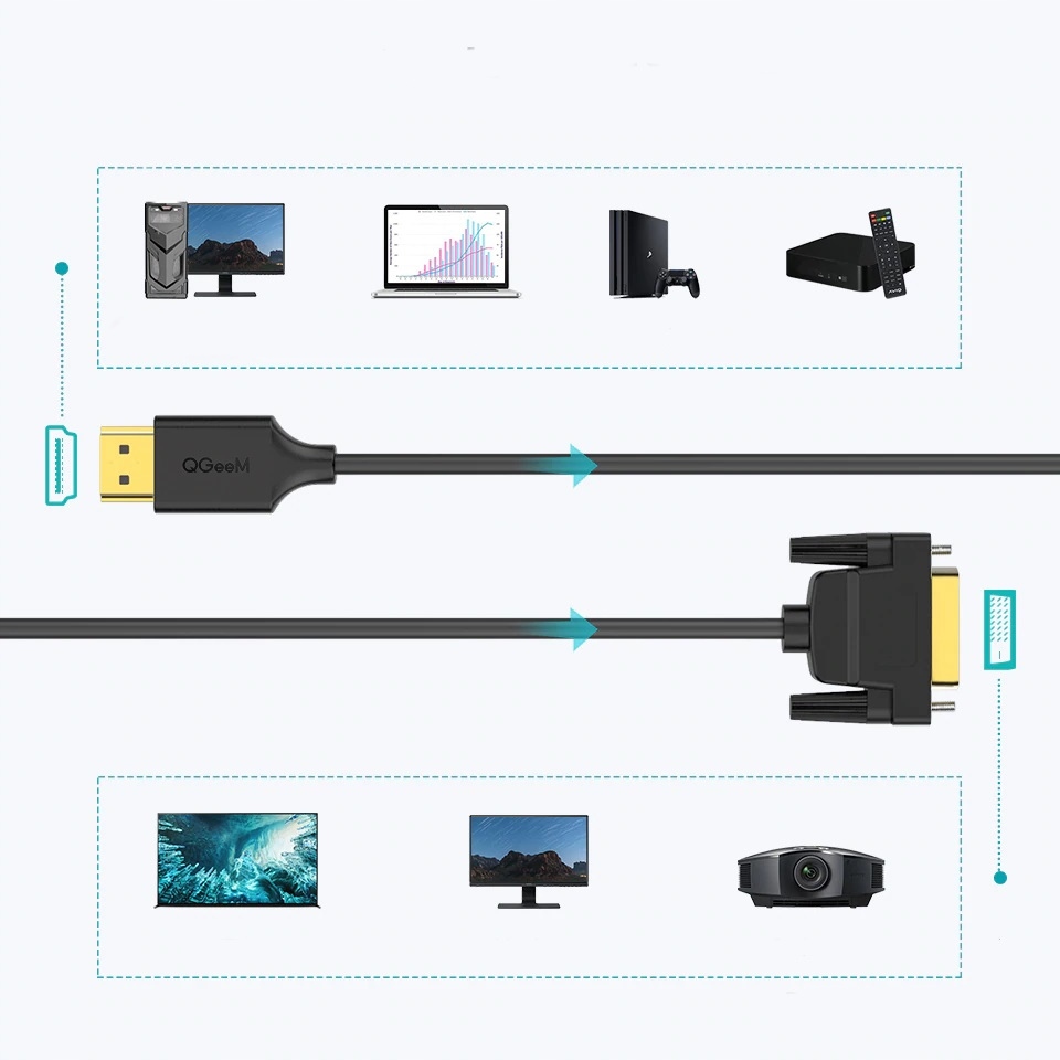 Купить Кабель для монитора HDMI — DVI 4K Full HD, 1,8 м: отзывы, фото, характеристики в интерне-магазине Aredi.ru