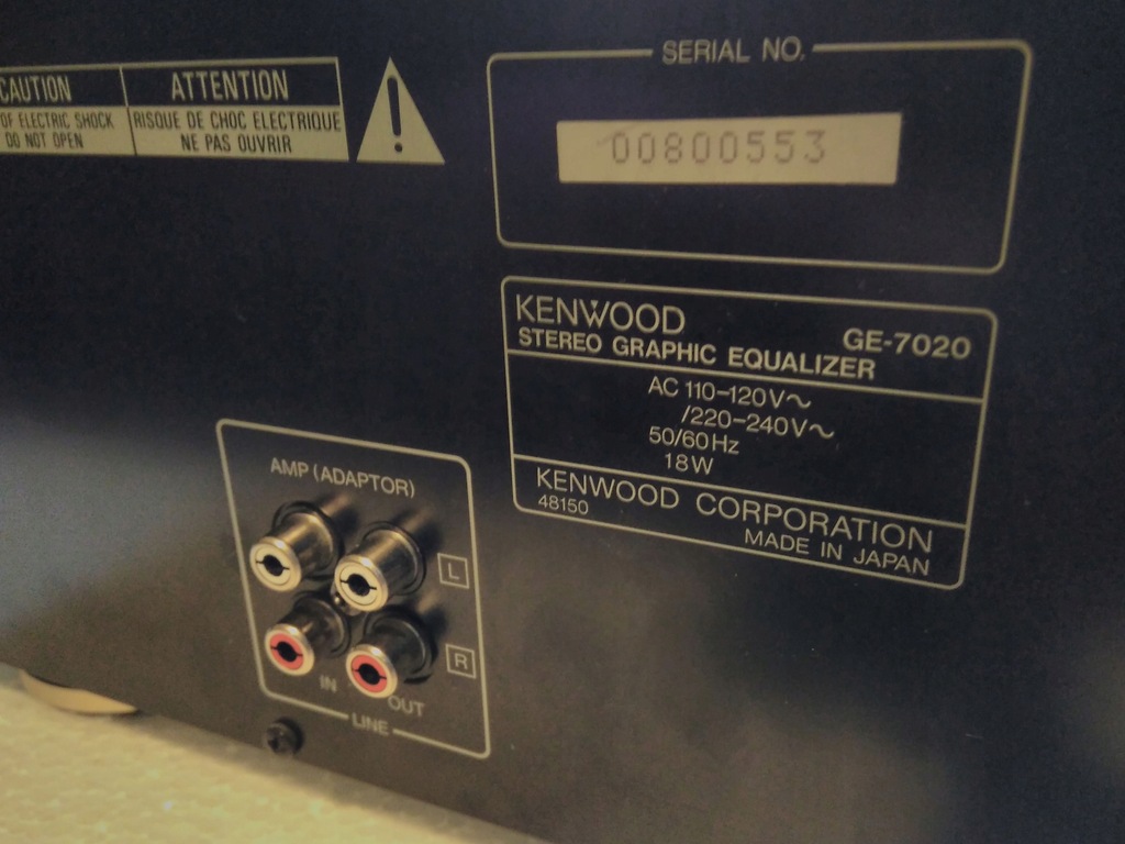 Купить KENWOOD GE-7020 Эквалайзер: отзывы, фото, характеристики в интерне-магазине Aredi.ru