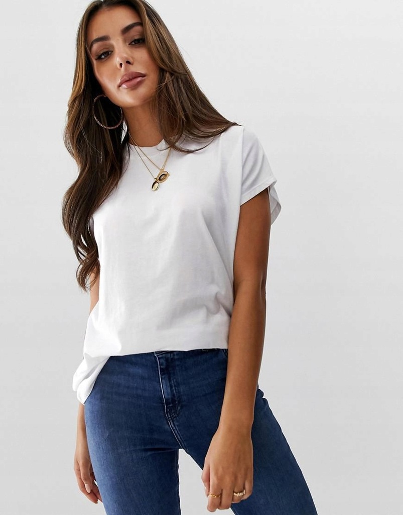 ASOS DESIGN__XDI BIAŁY T-SHIRT OVERSIZE DAMSKI__XS