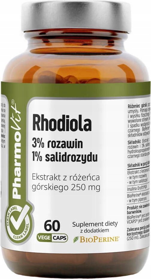 Pharmovit Rhodiola ekstrakt z różeńca górskiego kapsułki 60kaps