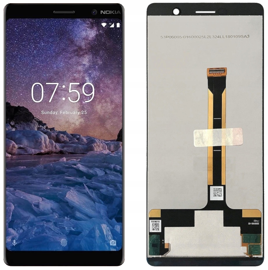 NOKIA 7 PLUS WYŚWIETLACZ LCD EKRAN DOTYK CZARNY