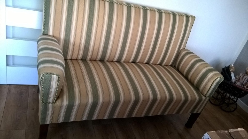 Stylowa kanapa sofa antyk na sprężynach Antyk