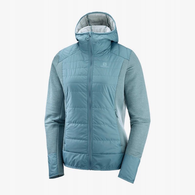 Bluza Salomon Right Nice Hybrid Hoodie W Blue r. M