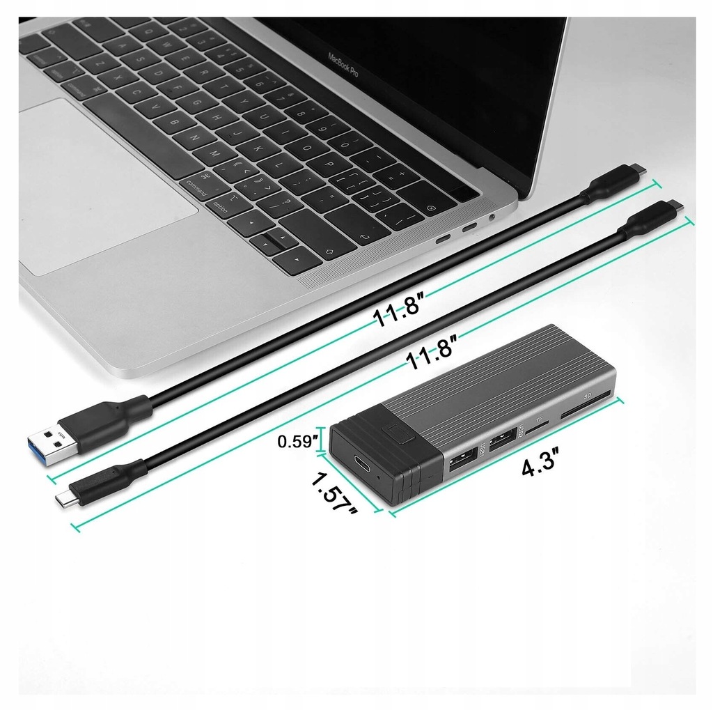 Купить Корпус твердотельного накопителя NVME/SATA PCIe M.2 USB-C HUB: отзывы, фото, характеристики в интерне-магазине Aredi.ru