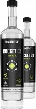 BRAINEFFECT Rocket C8 MCT olej 100% kwas kaprylowy