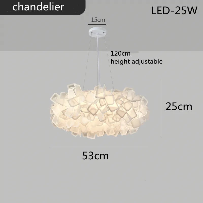 Exquisite Leaves Dimmable LED Ceiling Lights White Remote Control Modern