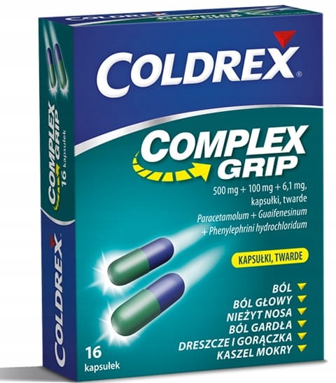 COLDREX Complex Grip 16 kaps. grypa, gorączka