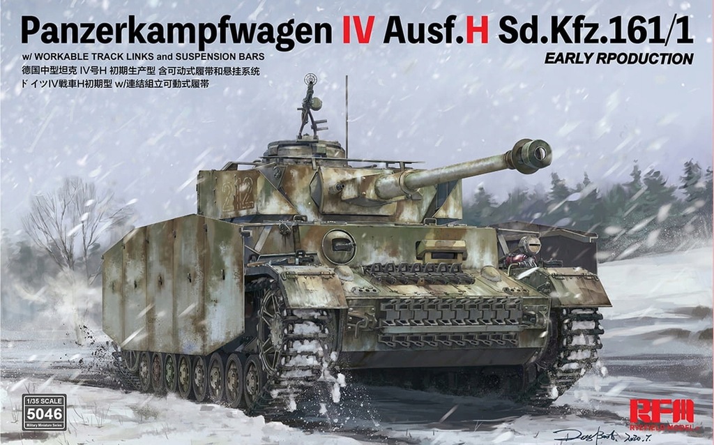 RYE FIELD 5046 1:35 Panzerkampfwagen IV Ausf.H